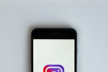 smartphone showing Instagram icon