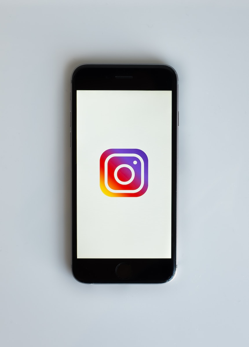 smartphone showing Instagram icon